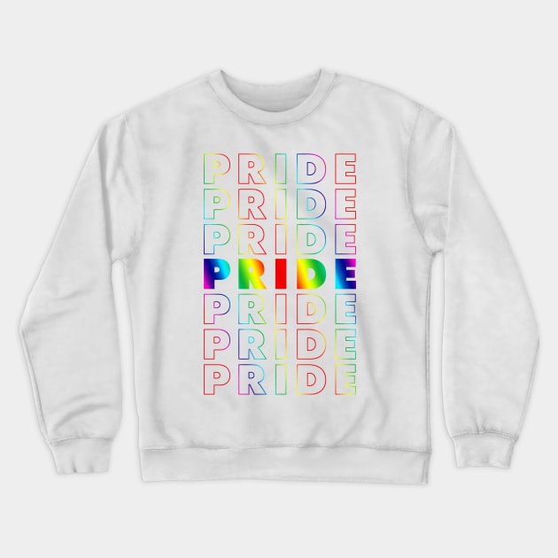 LGBT Pride Rainbow Gradient Crewneck Sweatshirt by snapoutofit